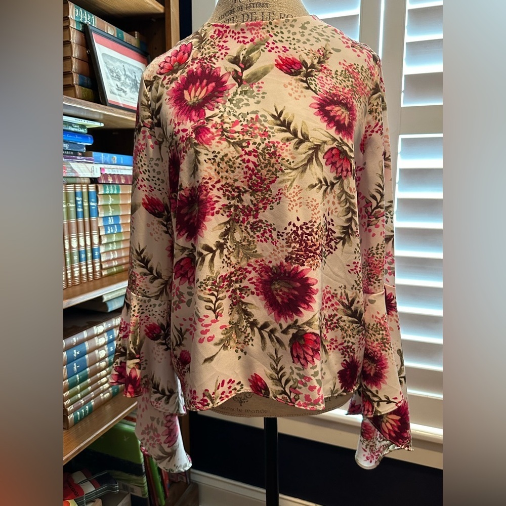Catherine Malandrino Pink Floral Blouse